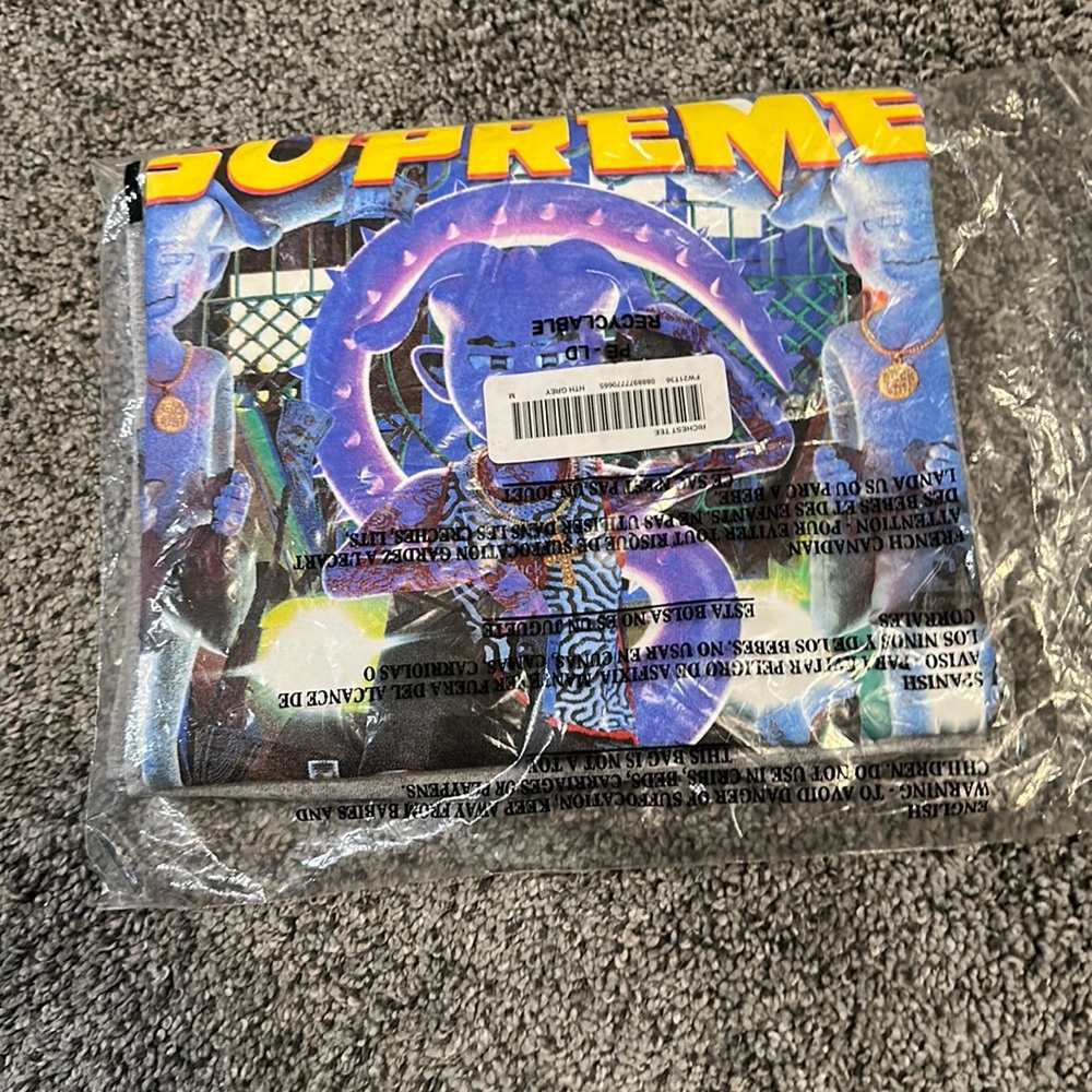 Supreme Richest Tee Gray M